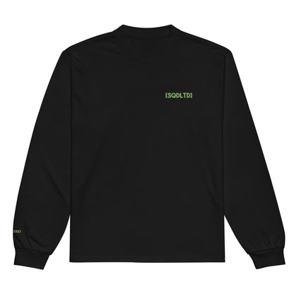 Sqdltd AU24 Embroidered Logo Premium heavyweight Long Sleeve Ramsay Green