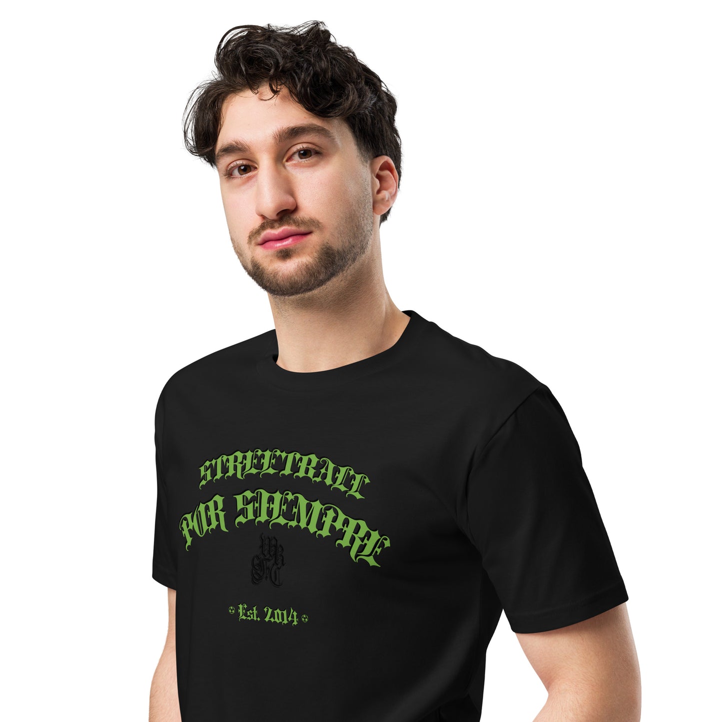 Sqdltd AU24 Streetball Por Siempre Unisex premium Tee Ramsay Green