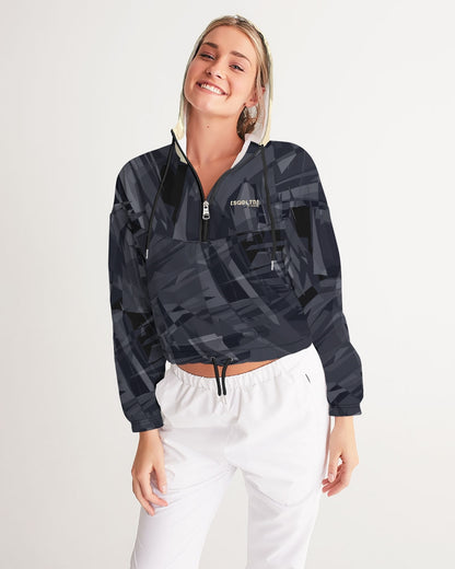 Sqdltd SB Women's Cropped Windbreaker Polar Night