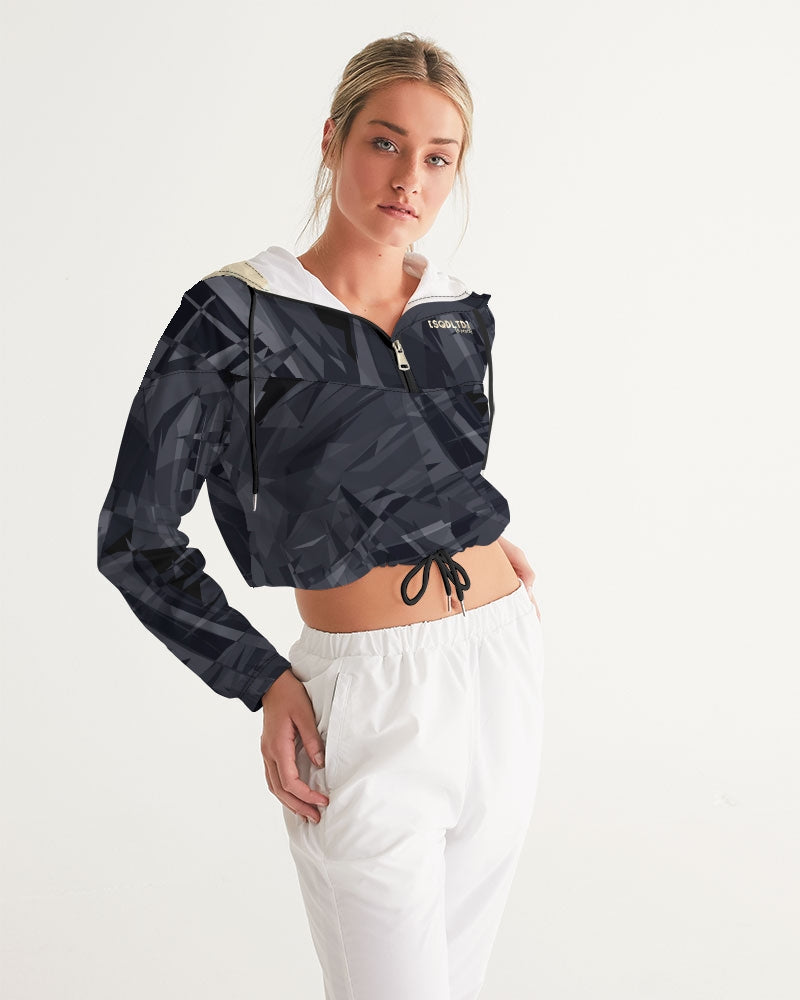 Sqdltd SB Women's Cropped Windbreaker Polar Night