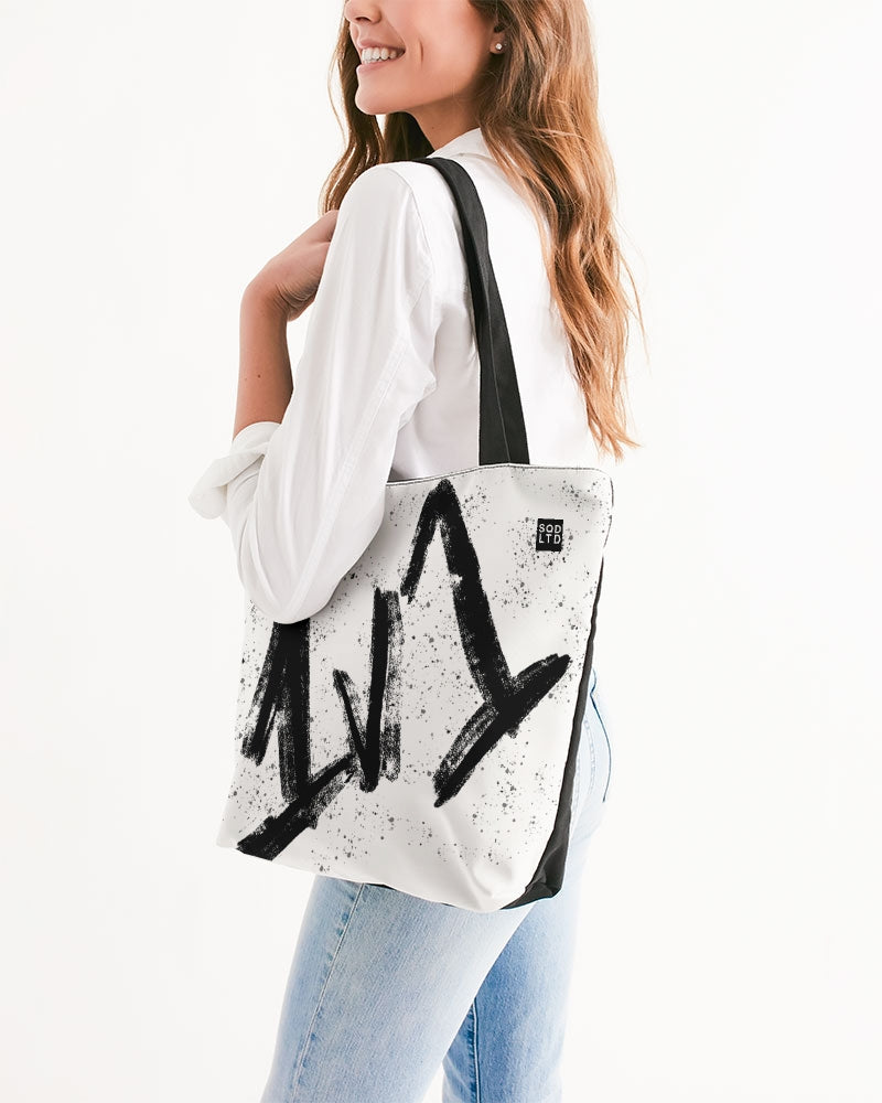 Panna 1v1 Canvas Zip Tote by Squared Limited