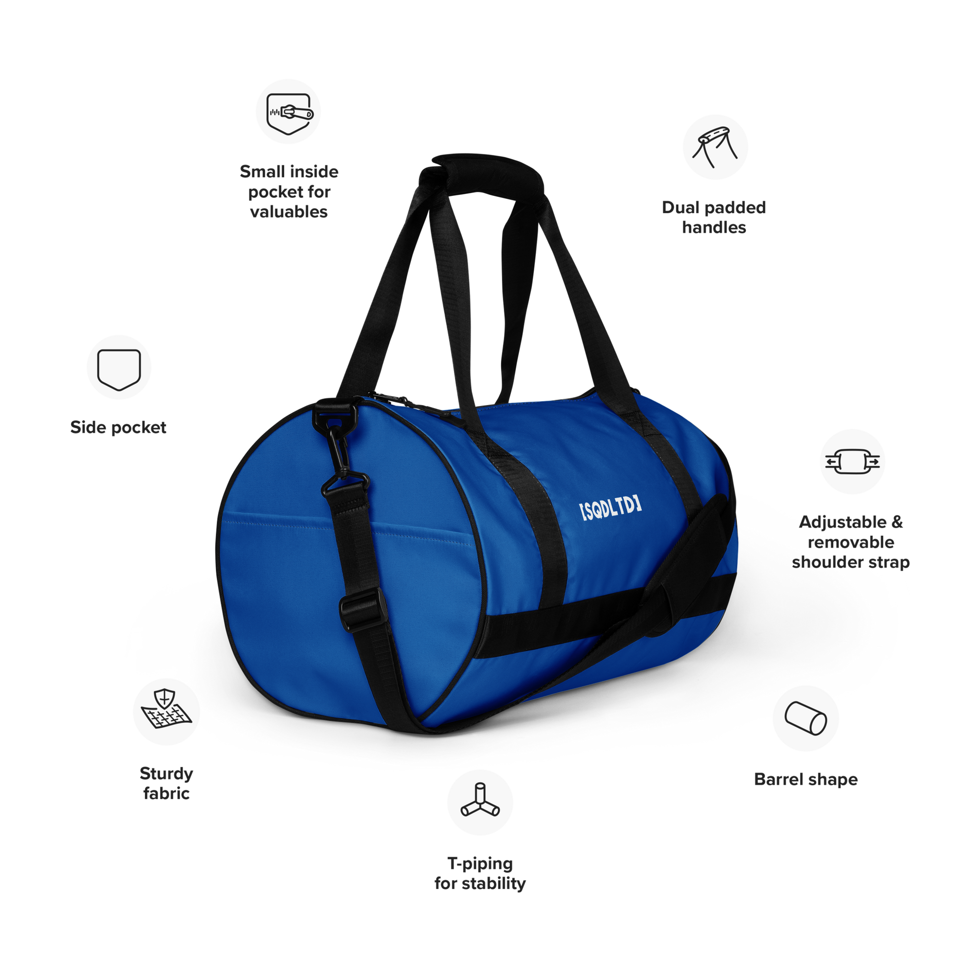 Sqdltd SP23 AOP gym bag EB