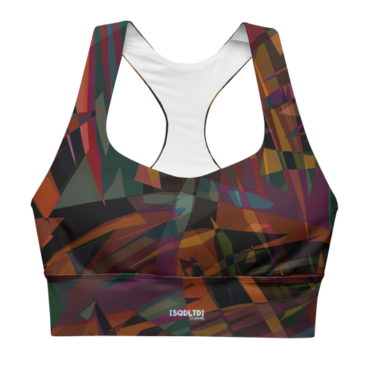 Sqdltd Starburst Wave Longline sports bra