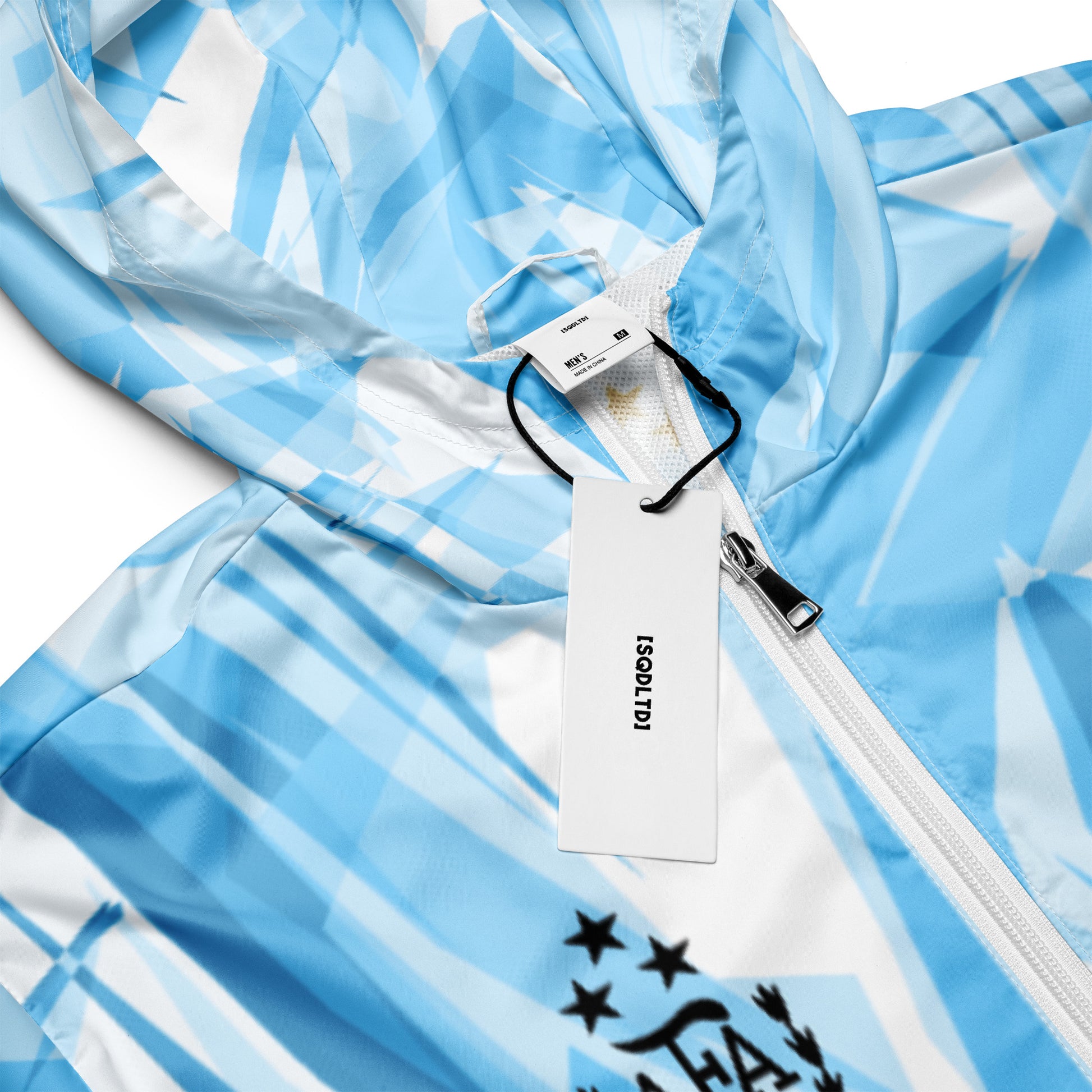 Sqdltd Argentina Tres Estrellas AOP Men’s windbreaker