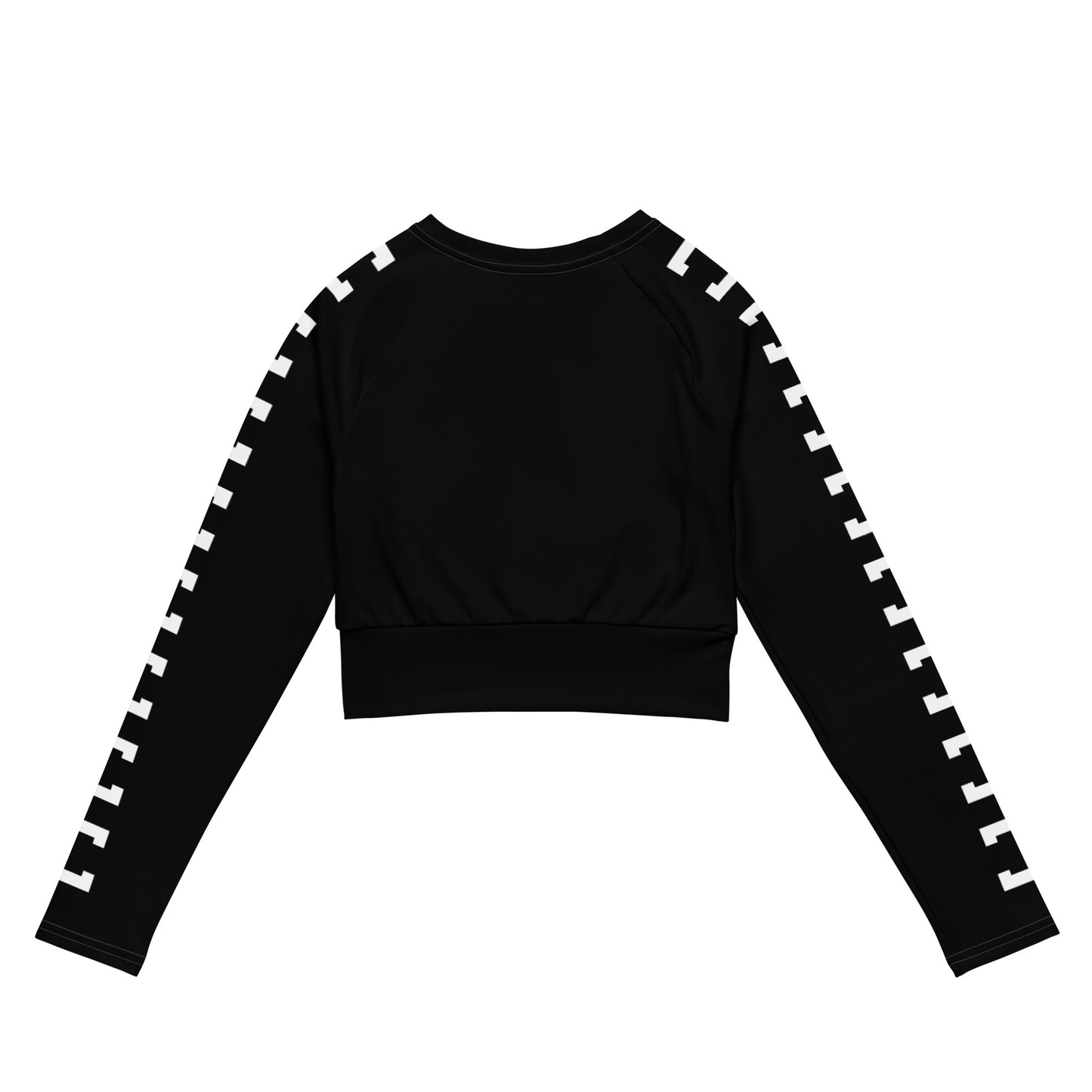 Sqdltd SP23 Recycled long-sleeve crop top BW
