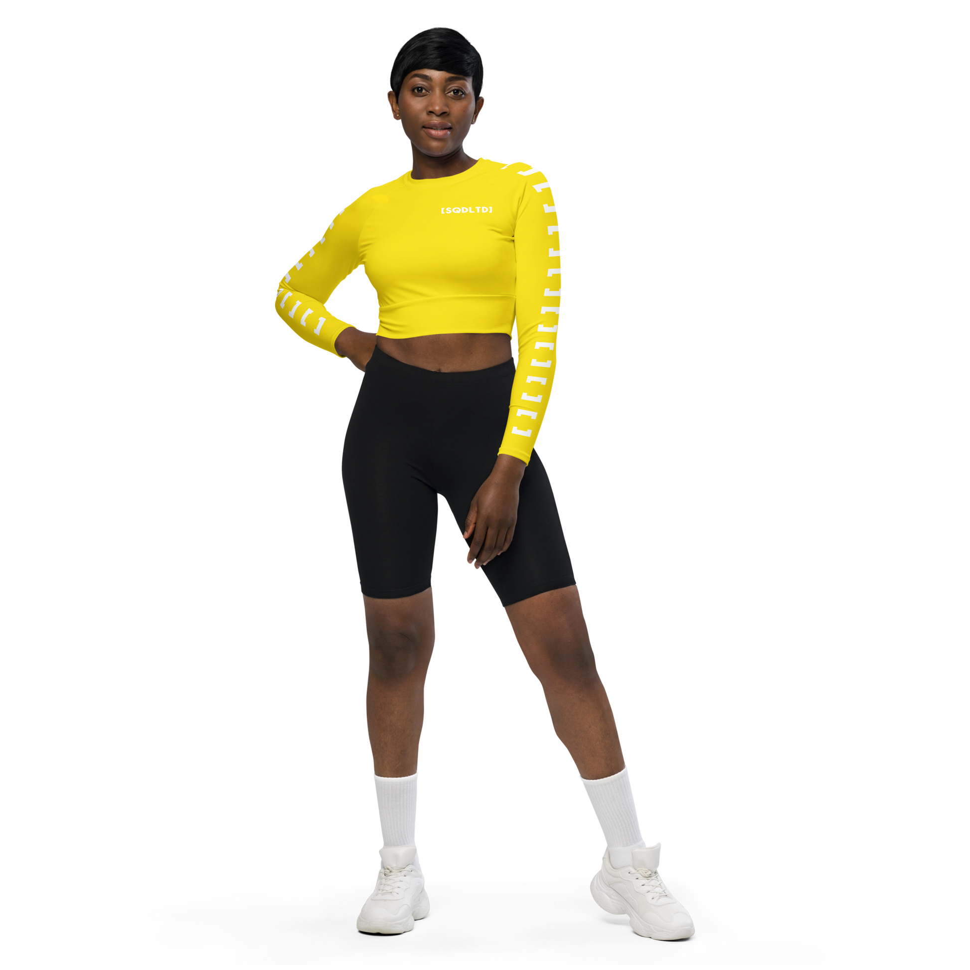 Sqdltd SP23 Recycled long-sleeve crop top BY