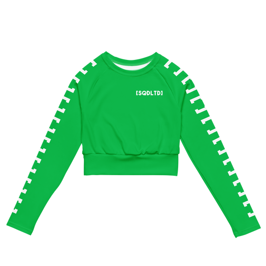 Sqdltd SP23 Recycled long-sleeve crop top AT