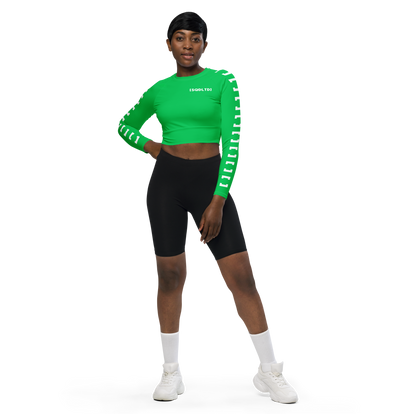 Sqdltd SP23 Recycled long-sleeve crop top AT