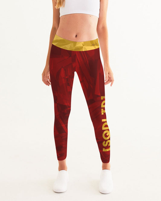 Sqdltd SB Women's Yoga Pants Lava Sun