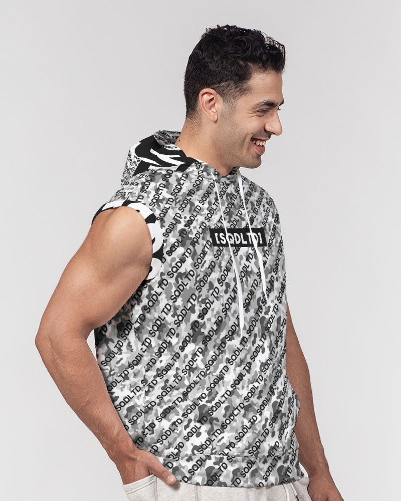 SQD Men's Premium Sleeveless Hoodie Camo Lite by Squared Limited