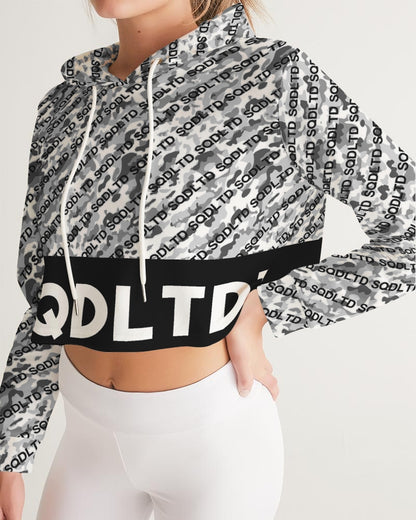 SQD Women's Cropped Hoodie Camo Lite by Squared Limited