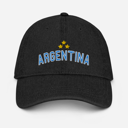 Sqdltd Argentina Tres Estrellas Denim Hat