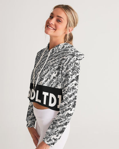 SQD Women's Cropped Hoodie Camo Lite by Squared Limited