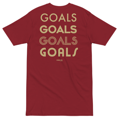 Sqdltd 4 Goals 5-Years Men’s premium heavyweight tee