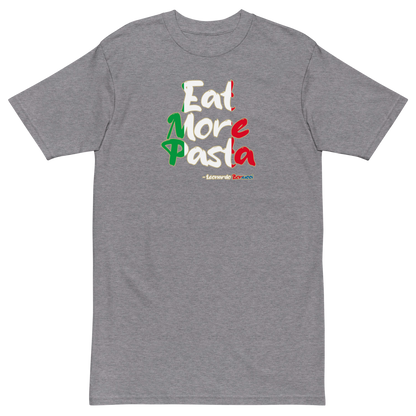 Eat More Pasta Men’s Premium Heavyweight Tee Italia