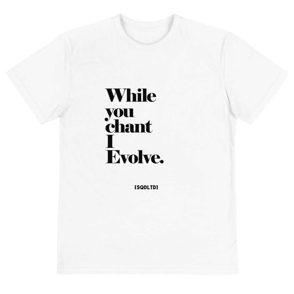 While You Chant Eco Tee BL by Squared Limited
