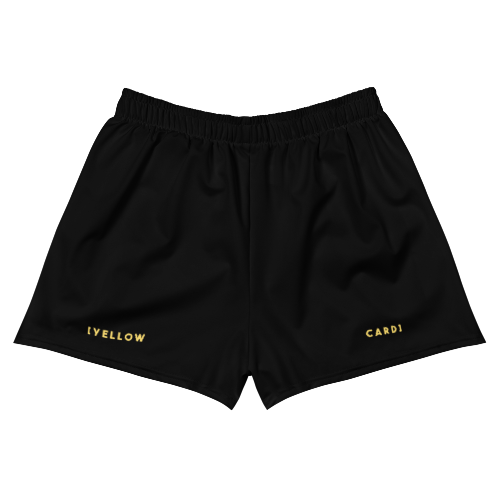 Sqdltd Yellow Card Women's Athletic Shorts