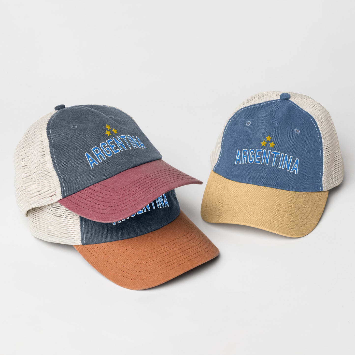 Sqdltd Argentina Tres Estrellas Pigment-dyed cap
